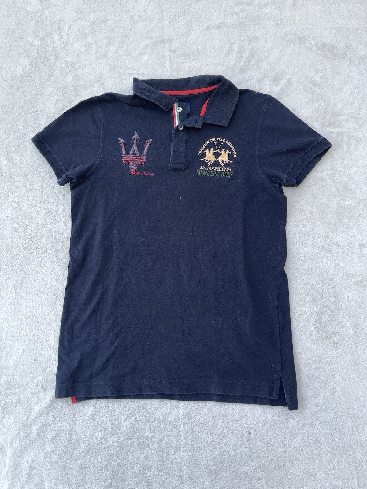 Men’s Vintage La Martina 3 Y 2k Blue Polo shirt sz S Men’s Vintage La Martina 3 Y 2k Blue Polo shirt sz S