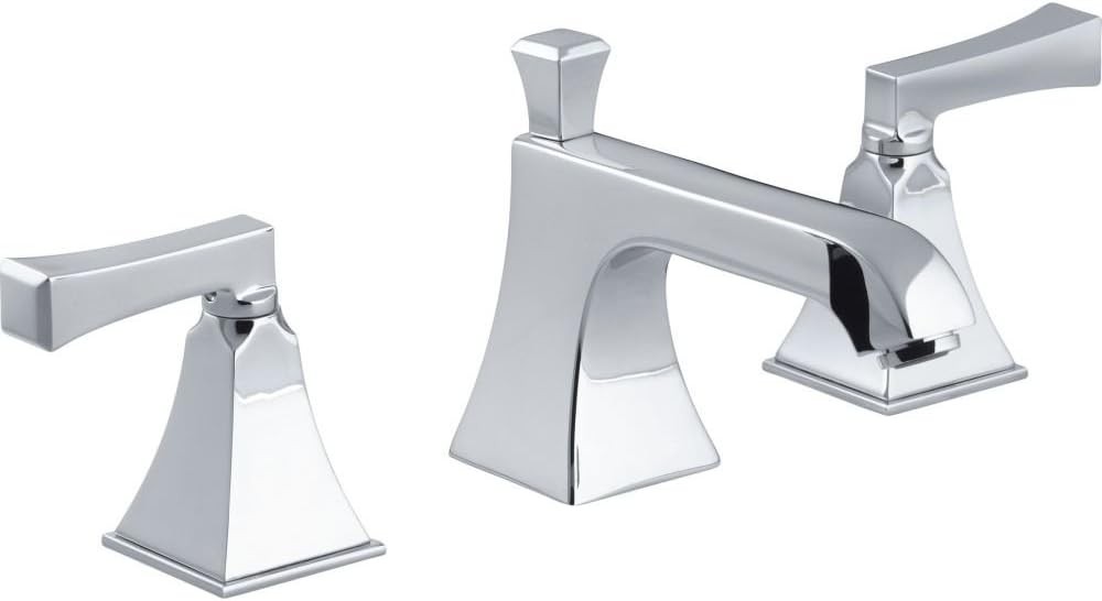 KOHLER K-454-4V-CP Memoirs widespread lavatory faucet. Stately, CHROME KOHLER K-454-4V-CP Memoirs widespread lavatory faucet. Stately, CHROME
