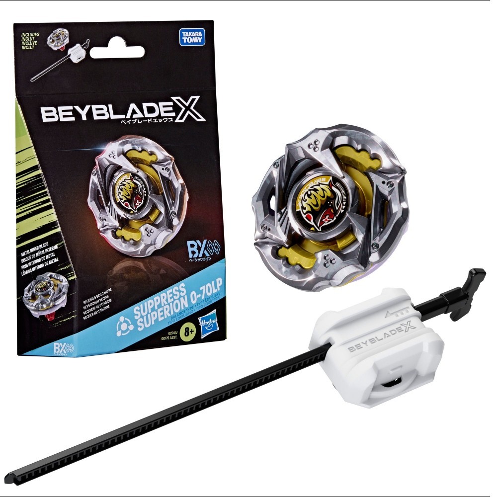 Beyblade X Starter Pack - Suppress Superion 0-70LP With Launcher
