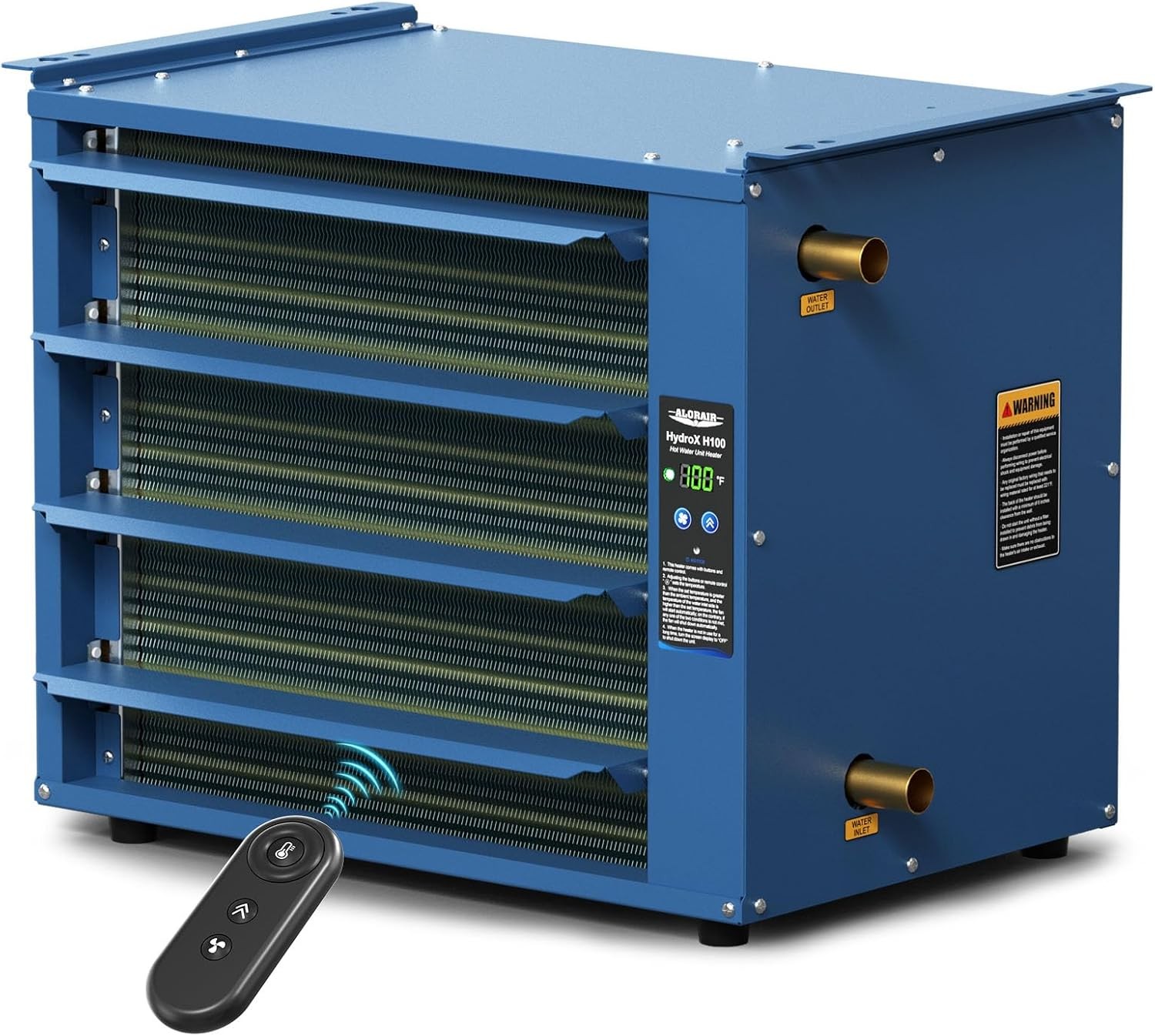 ALORAIR 100,000 BTU Hydronic Heater Water-to-Air Heat Exchanger, HydroX H100A ALORAIR 100,000 BTU Hydronic Heater Water-to-Air Heat Exchanger, HydroX H100A