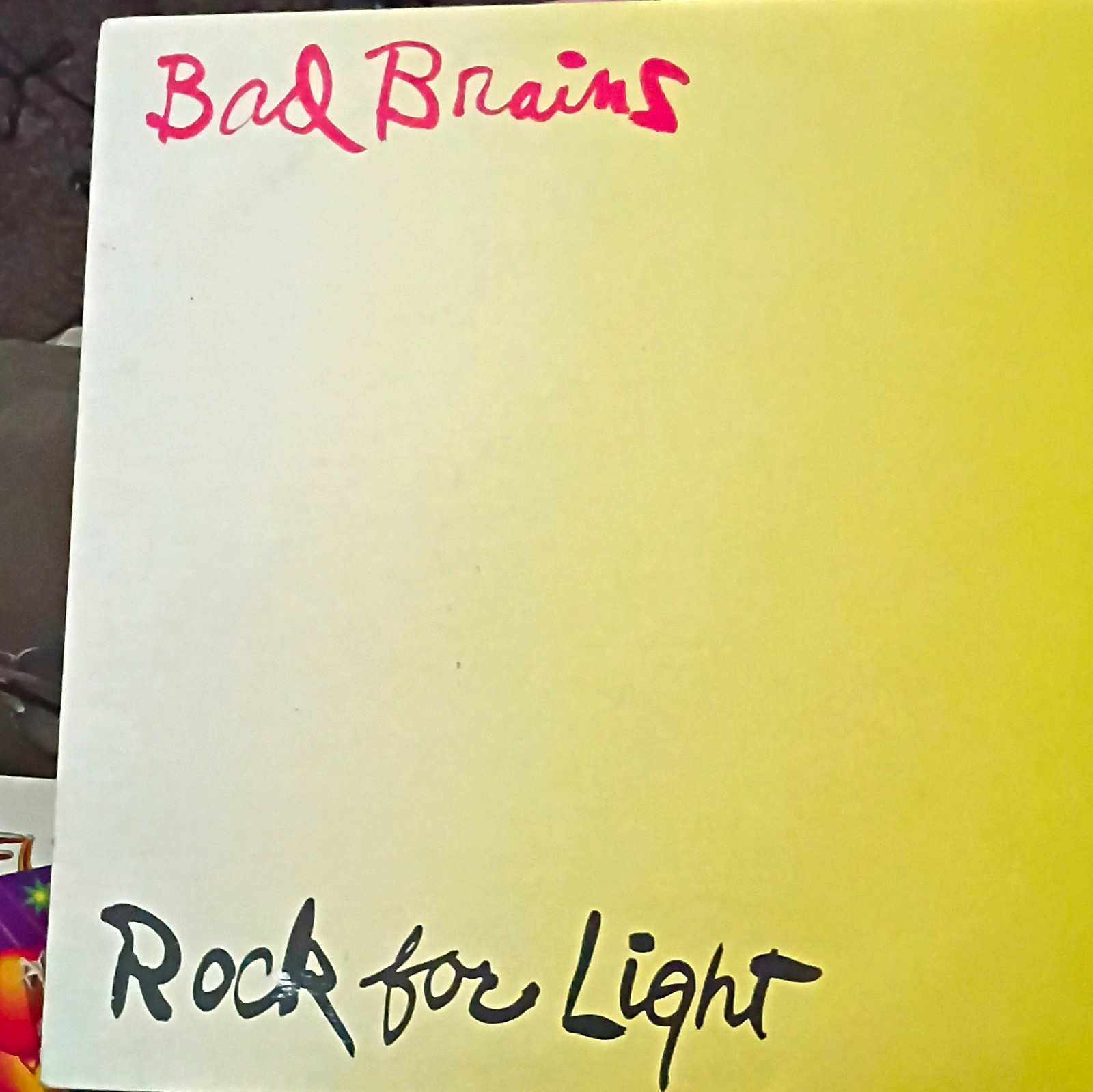 Bad Brains Rock for Light LP 12\ Bad Brains Rock for Light LP 12\