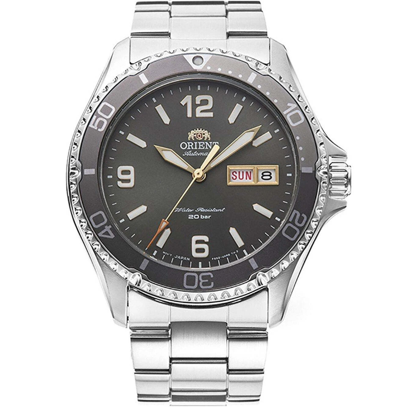 Orient Kamasu Mako III Men's Watch, Gray dial, Stainless Steel RA-AA0819N39B