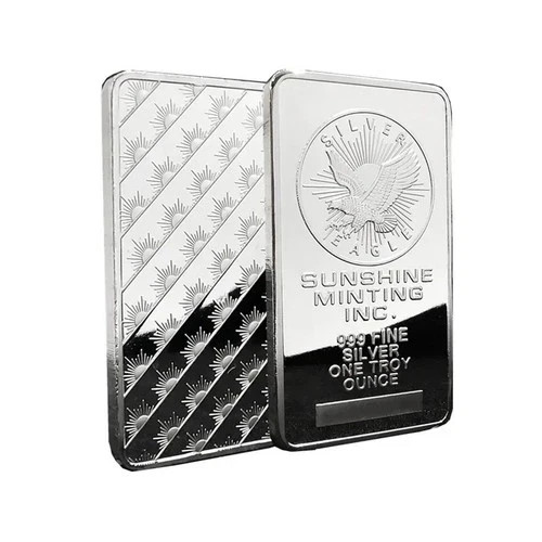 1 oz Sunshine Minting Silver Bar – .999 Fine Sealed Bullion –Sealed**