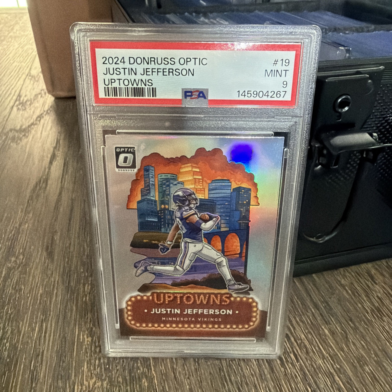 Panini 2024 Donruss Optic Uptowns Justin Jefferson #19 Vikings PSA 9 Panini 2024 Donruss Optic Uptowns Justin Jefferson #19 Vikings PSA 9