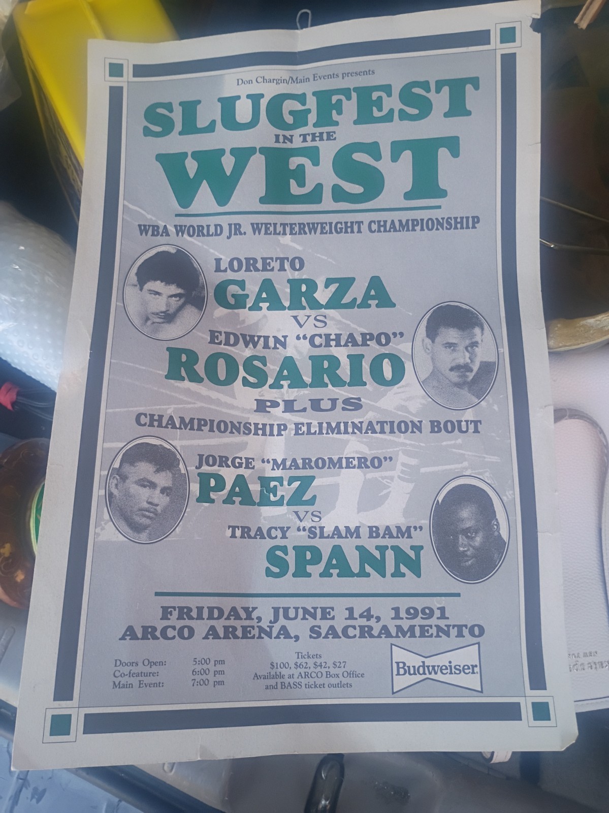 boxing posters original vintage 1991 boxing posters original vintage 1991