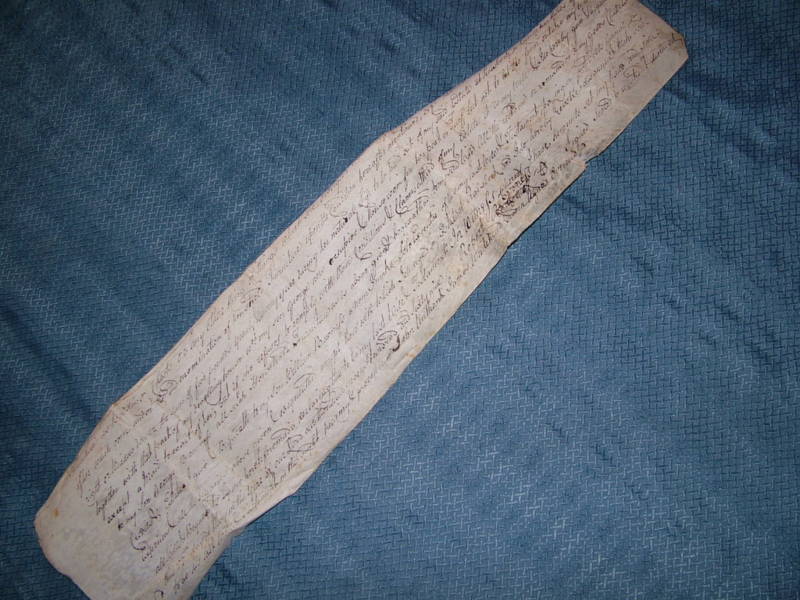 VINTAGE 1769 LAST WILL & TESTAMENT ON VELLUM VINTAGE 1769 LAST WILL & TESTAMENT ON VELLUM
