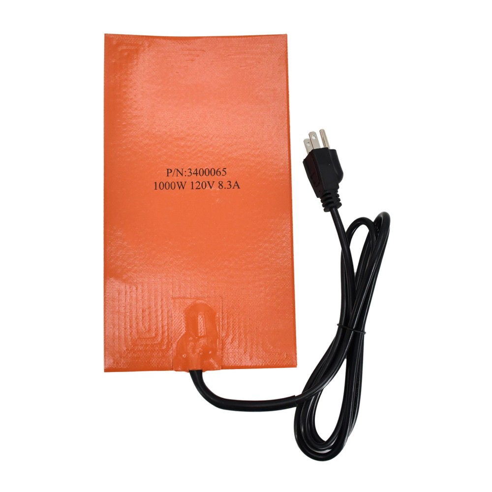 Silicone Pad Heater Replace Zerostart 3400065 120V 1000W Oil Pan 6x10.75 Inch