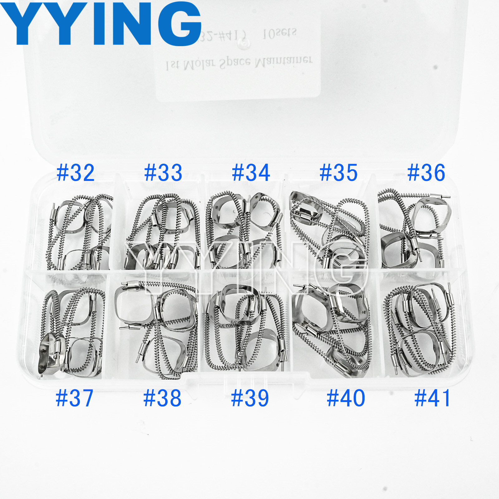 40Pcs Dental Teeth Brace Preformed 1st 2nd Space Maintainer Retainer Molar Bands