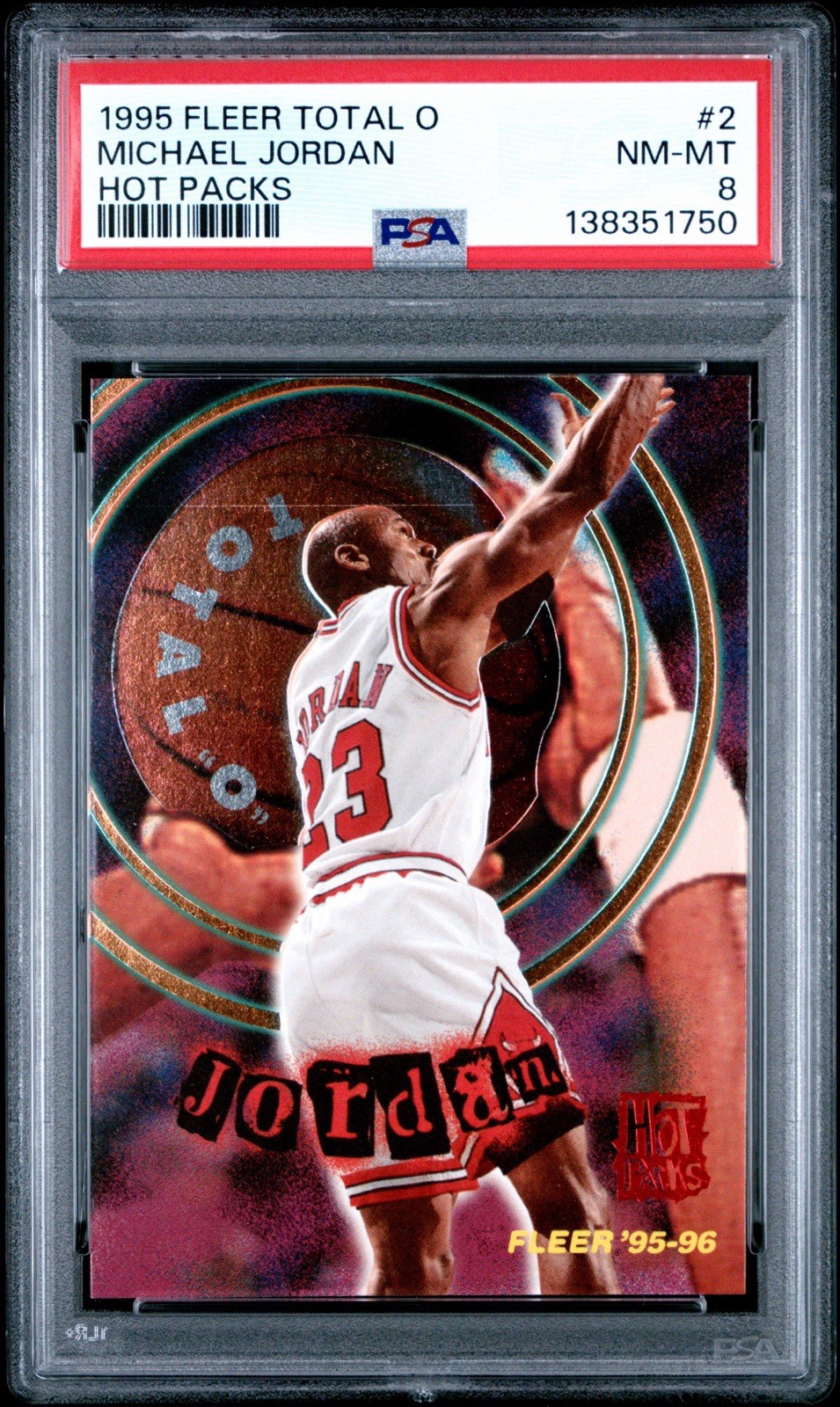 MICHAEL JORDAN 1995-96 Fleer TOTAL O HOT PACK #2 PSA 8 🐐🔥