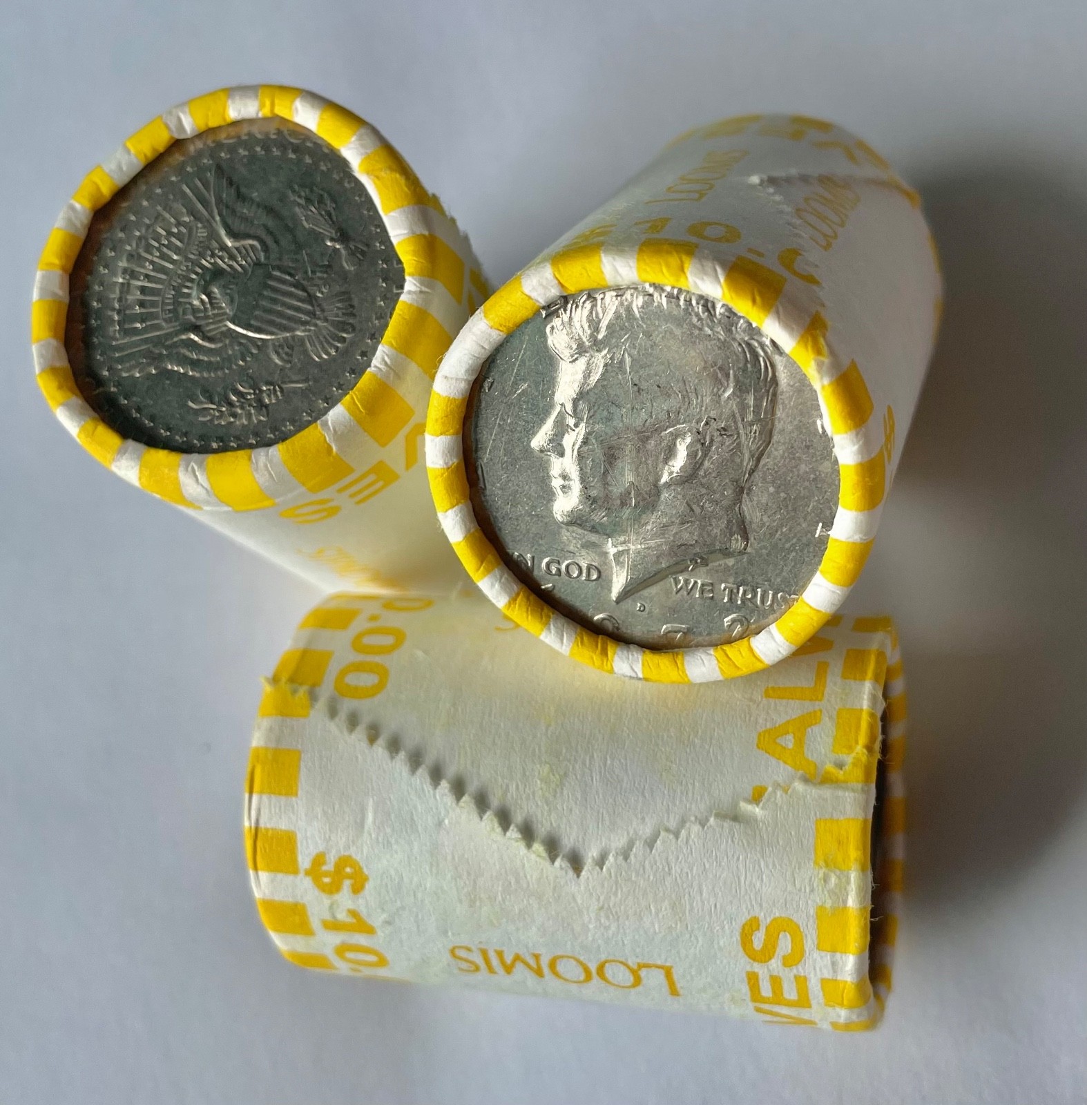 One (1) Kennedy Half Dollar Roll from HAWAII Bank UNOPENED, UNSEARCHED