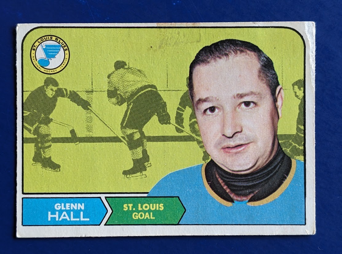 1968-69 O-Pee-Chee OPC - Glenn Hall HOF #111 - St. Louis Blues 1968-69 O-Pee-Chee OPC - Glenn Hall HOF #111 - St. Louis Blues
