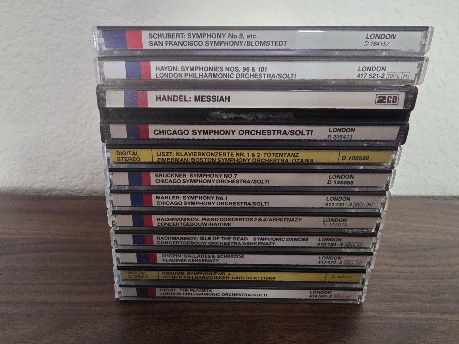 Vintage Classical CD Lot London Decca Solti Ashkenazy Rachmaninov Mahler 13 CDs