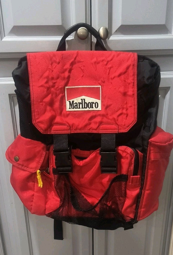 VTG 1990s Marlboro Adventure Team Backpack Gorpcore Hiking Camping Trail Bag XL VTG 1990s Marlboro Adventure Team Backpack Gorpcore Hiking Camping Trail Bag XL