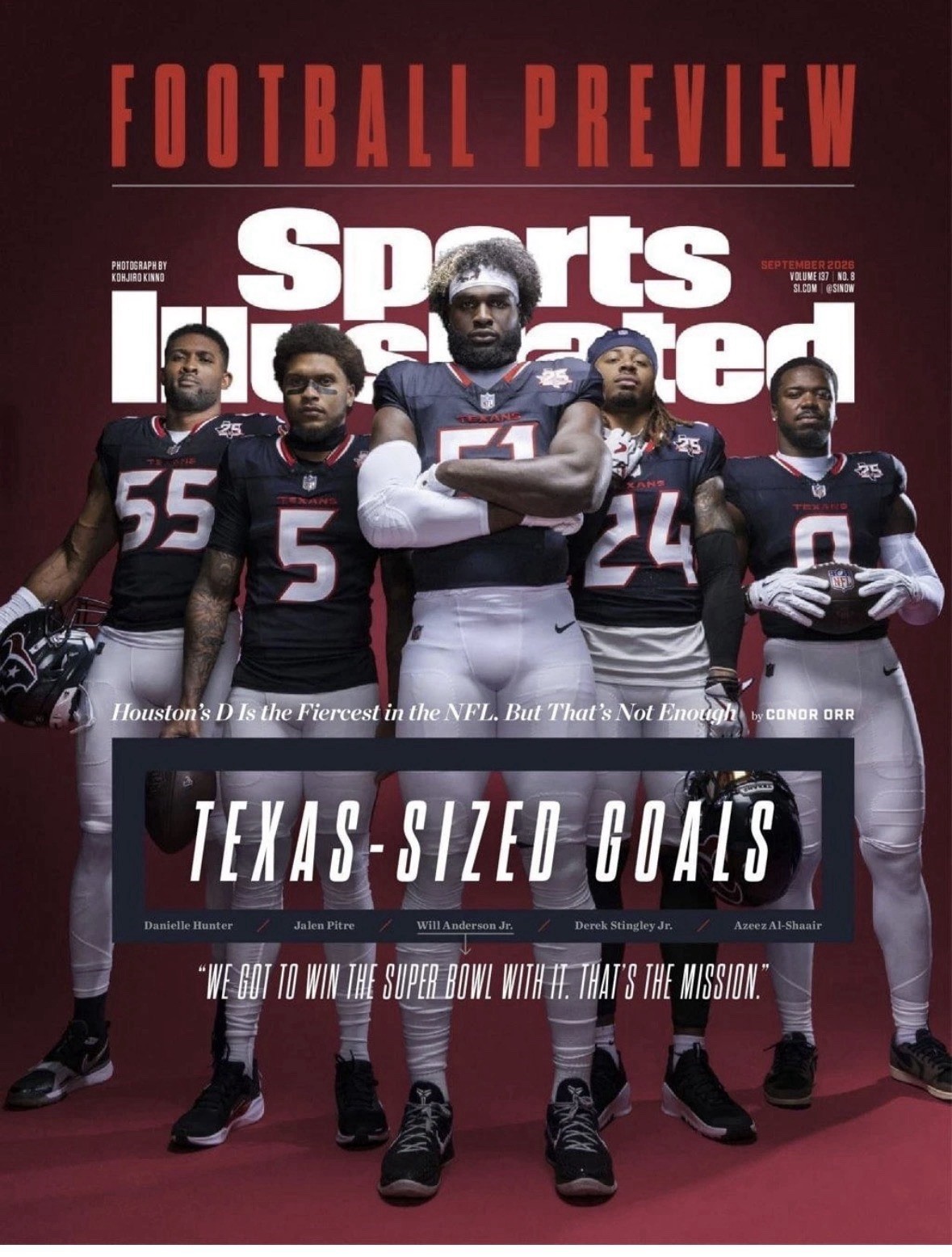 Sports Illustrated Newsstand NFL Preview 2026 Featuring The Houston Texans Sports Illustrated Newsstand NFL Preview 2026 Featuring The Houston Texans