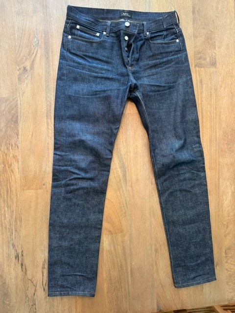 A.P.C. Petit New Standard Raw Selvedge Jeans 32 Altered 32x32 Slim Taper