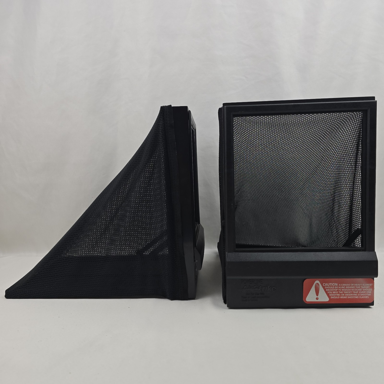 Lot Of 2 Powerline Airstrike Airsoft Target Net Catcher, Stand For Paper Target Lot Of 2 Powerline Airstrike Airsoft Target Net Catcher, Stand For Paper Target