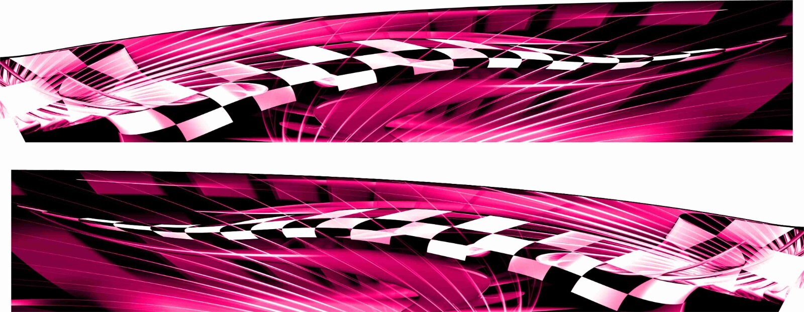 PINK Auto Vehicle Car Truck Boat Side Half Wrap Vinyl Stickers Graphics Decals