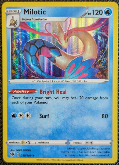 Pokemon - Milotic - 039/189 - Holo Rare - Darkness  Ablaze - NM/M