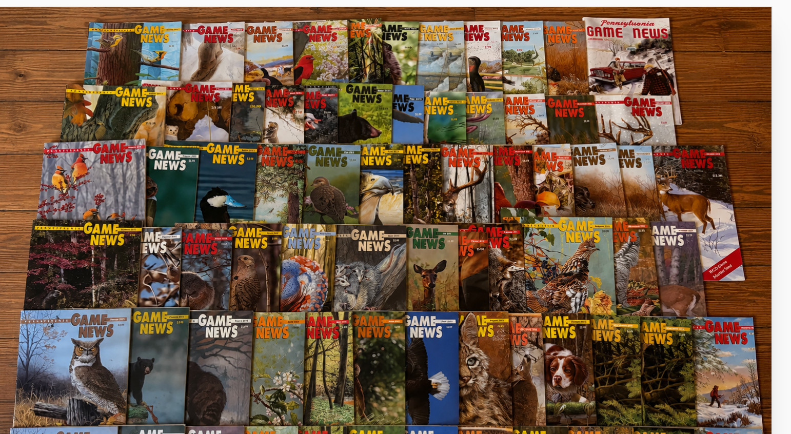 Pennsylvania Game News Magazine Complete Year Set 2010-2014 Full Collection 60