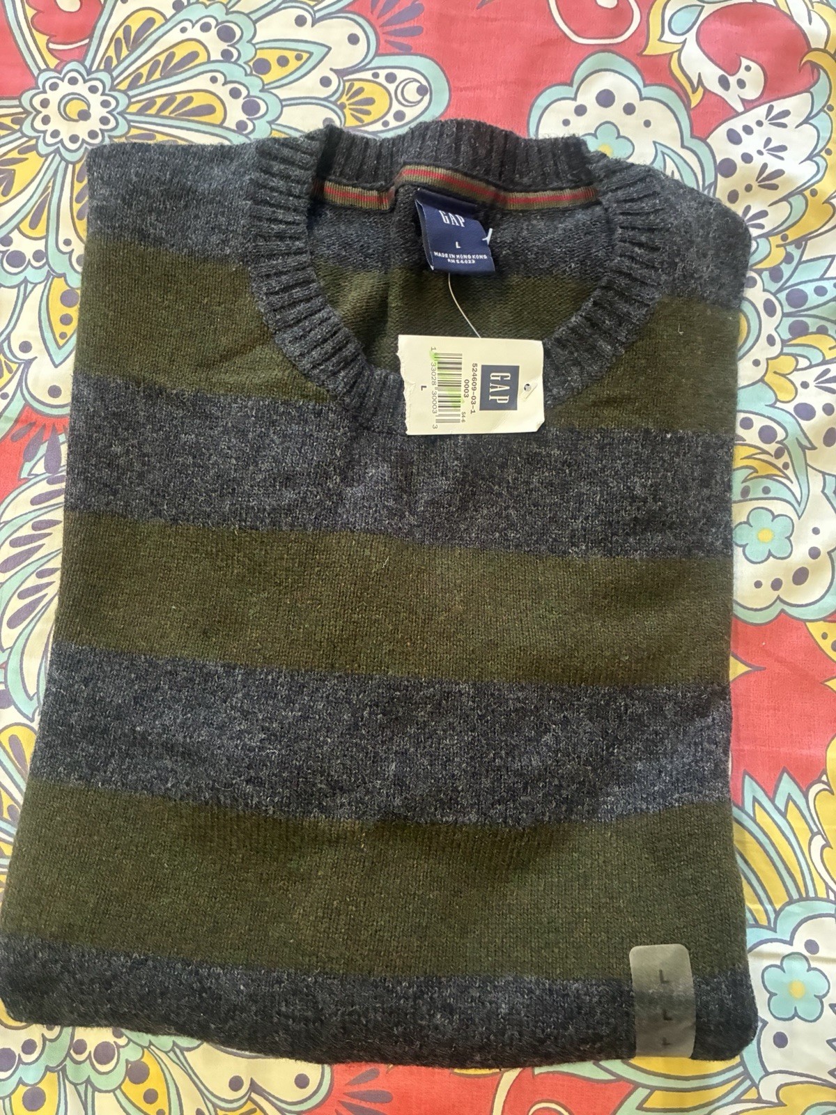 GAP Striped Crewneck Sweater