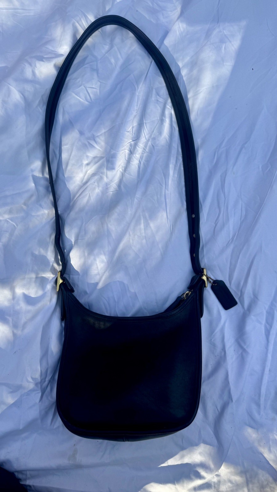 Vintage Coach 9950 Black Leather Janice\'s Legacy Bag  Purse 90s Made in Turkey