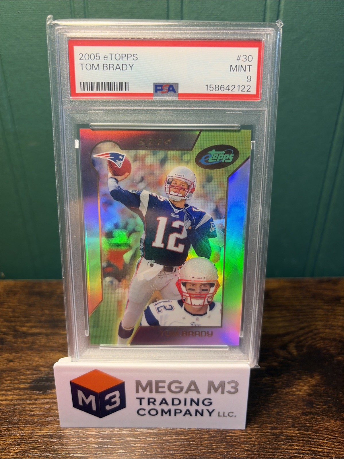 2005 topps eTopps #30 tom brady; e-topps SP chrome PSA 9 2005 topps eTopps #30 tom brady; e-topps SP chrome PSA 9