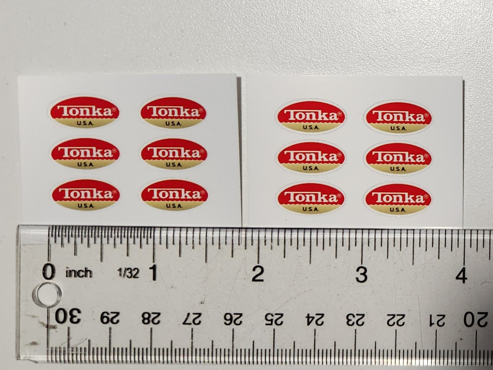 Tiny Tonka Truck Original Oval Sticker Years 1970-1973 Tiny Tonka Logo Tiny Tonka Truck Original Oval Sticker Years 1970-1973 Tiny Tonka Logo