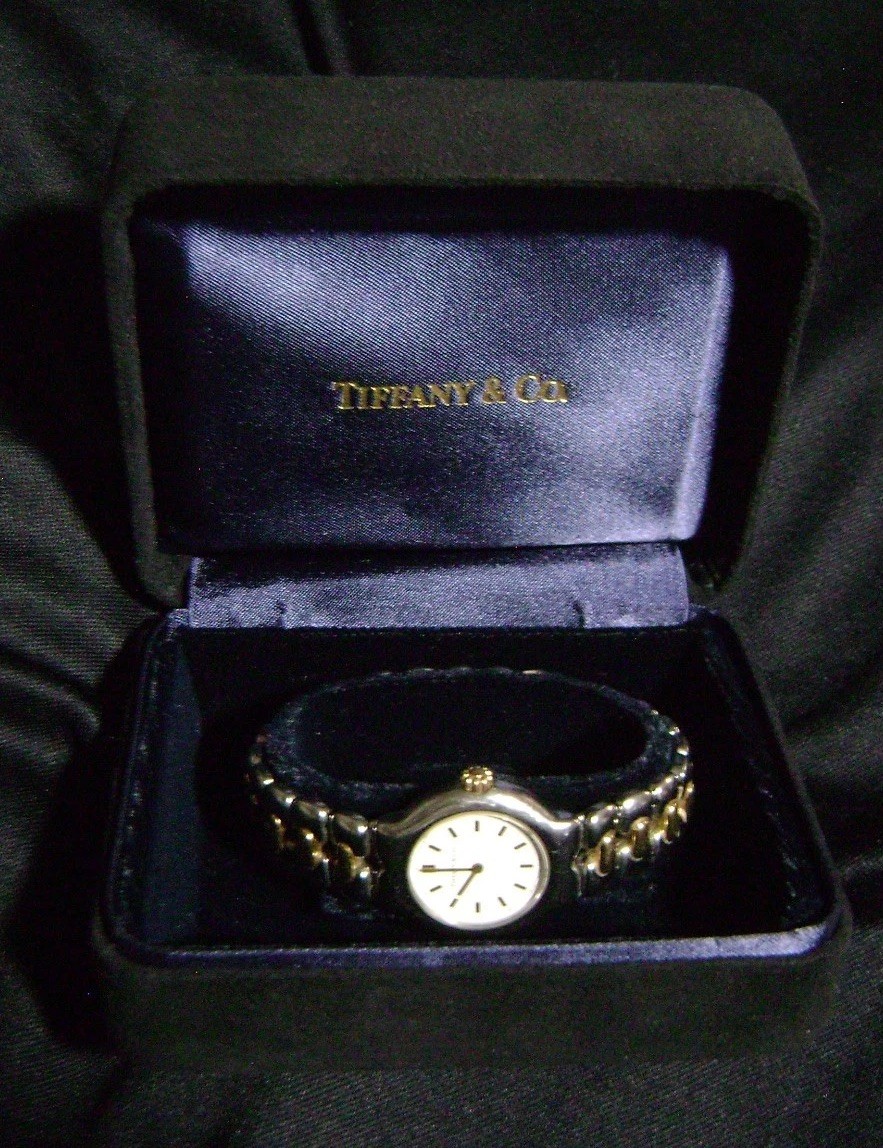 Tiffany & Co. Tesoro L0112 18K Solid Gold and SS Two Tone Watch - Needs Service