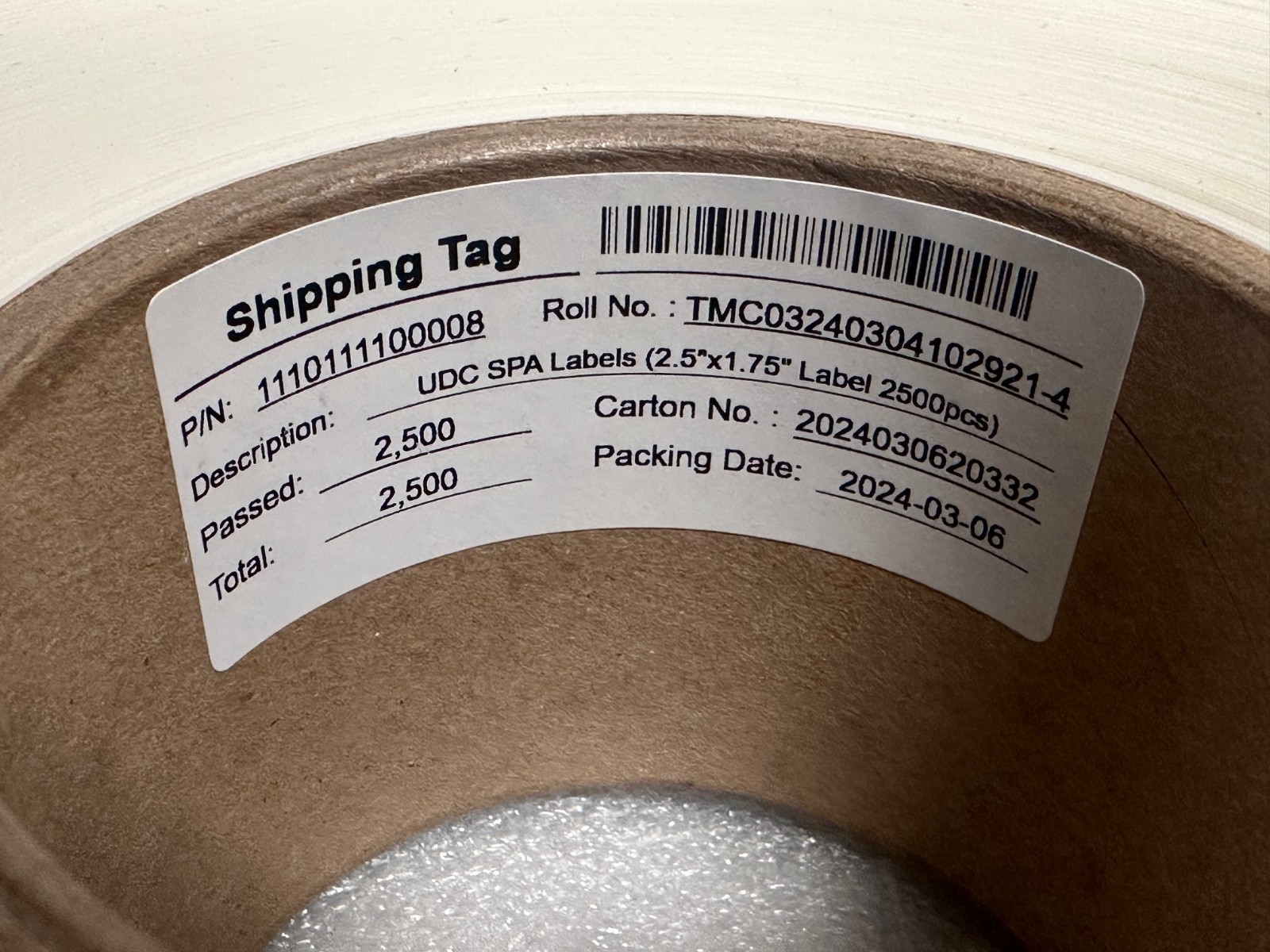 UHF RFID Label Roll 2.5 UHF RFID Label Roll 2.5