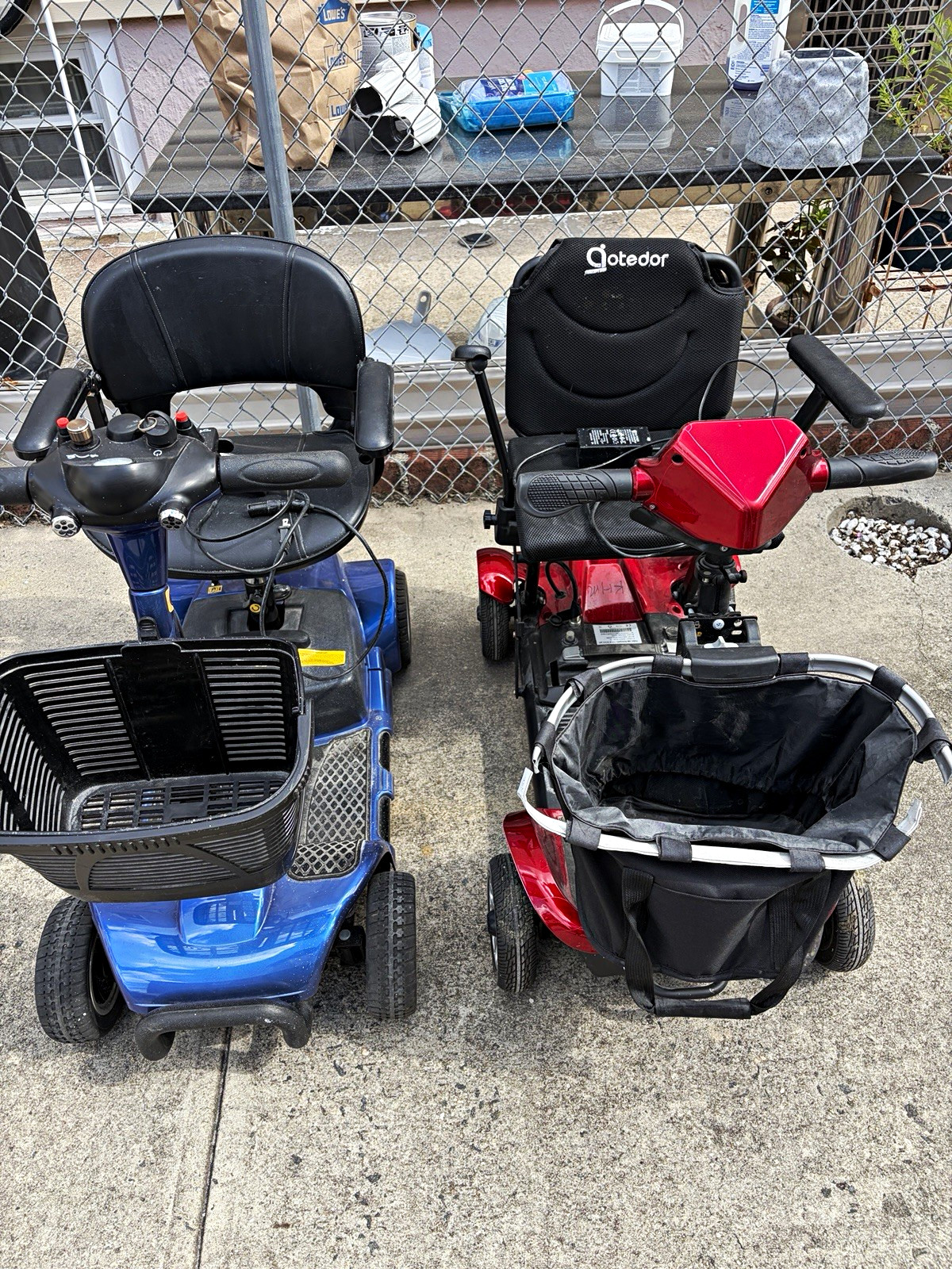 VIVE 4-Wheel Mobility Scooter  w/ Basket & Armrests Lots of Two