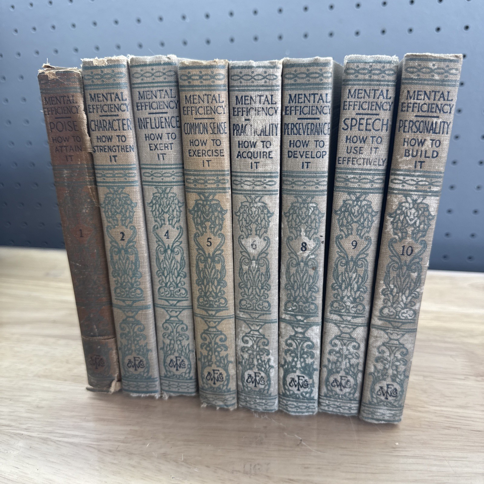 Mental Efficiency Series 1916 Partial Lot - 8 Volumes Hardcover Funk/Wagnalls Mental Efficiency Series 1916 Partial Lot - 8 Volumes Hardcover Funk/Wagnalls