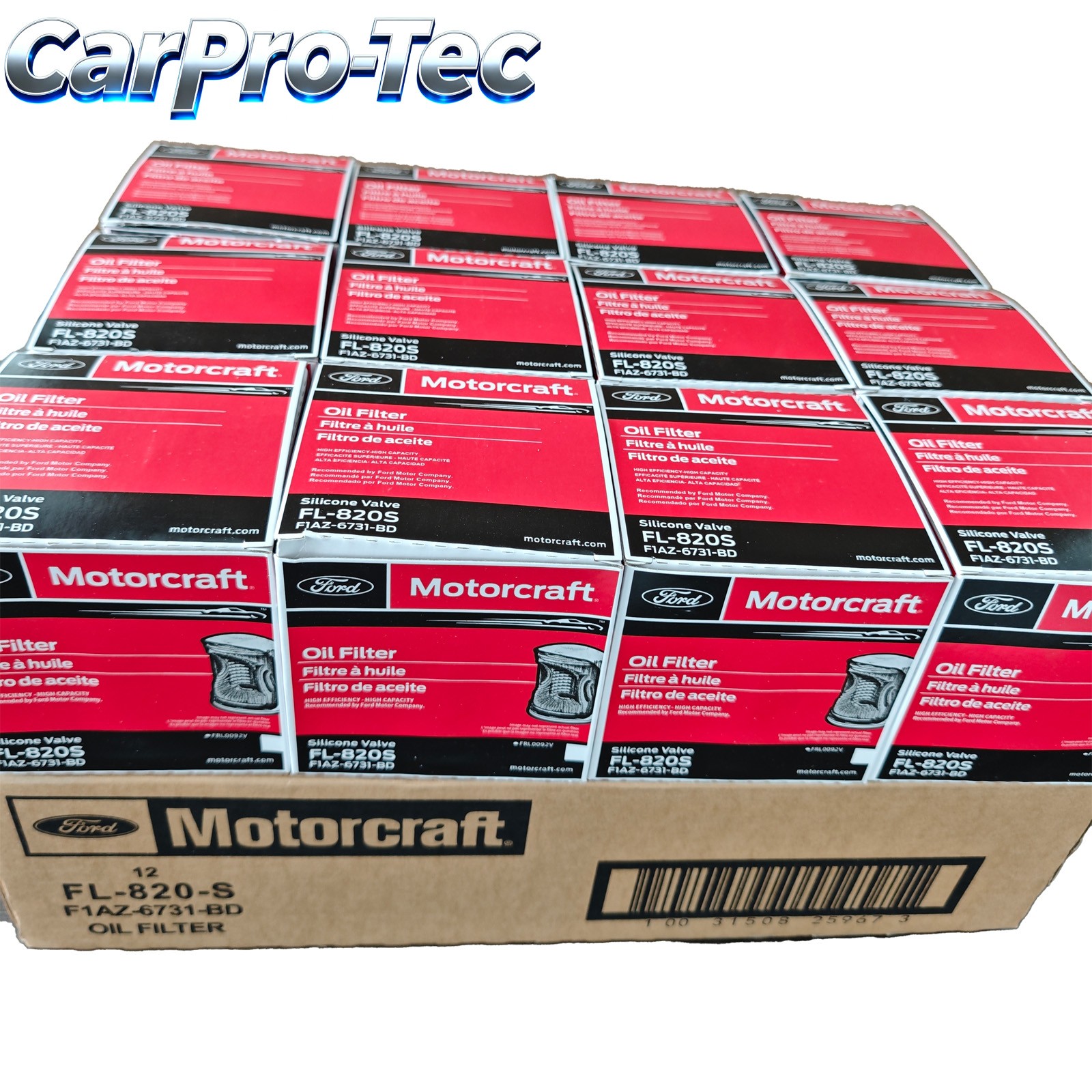 NEW OEM Oil Filters Motorcraft FL820S  Case of 12 Bulk Pack FL820SB12 FL820S US