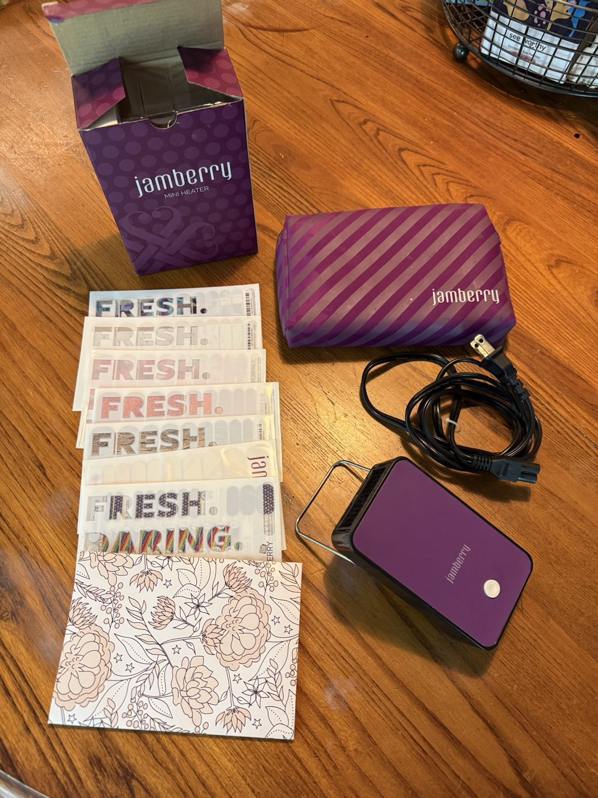 Jamberry Pre owned Mini Heater & 6 Wraps Brand New & 2 Wraps Used Jamberry Pre owned Mini Heater & 6 Wraps Brand New & 2 Wraps Used