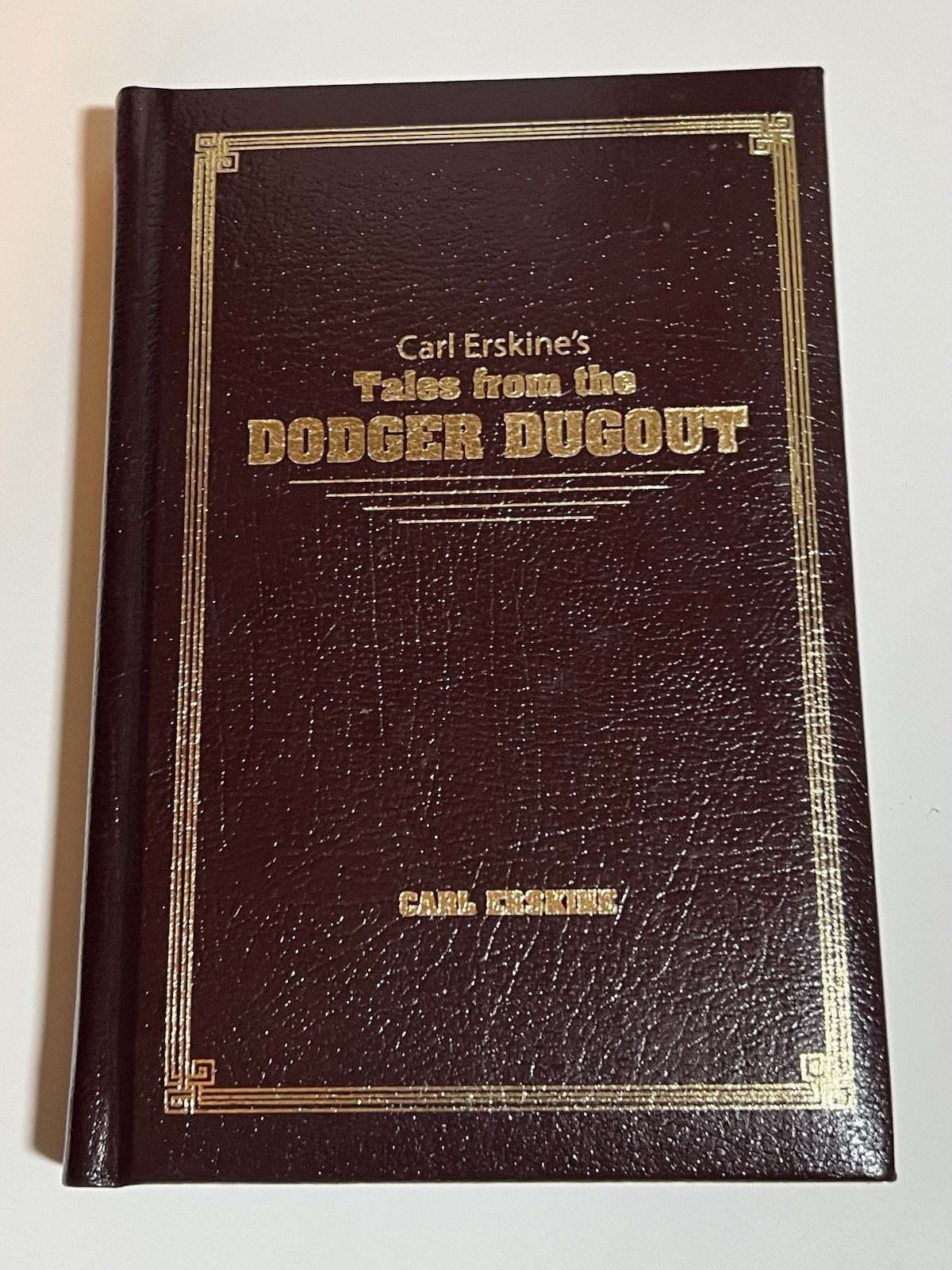 Tales From the Dodger Dugout Carl Erskine SIGNED by 1950s Baseball Duke Snider