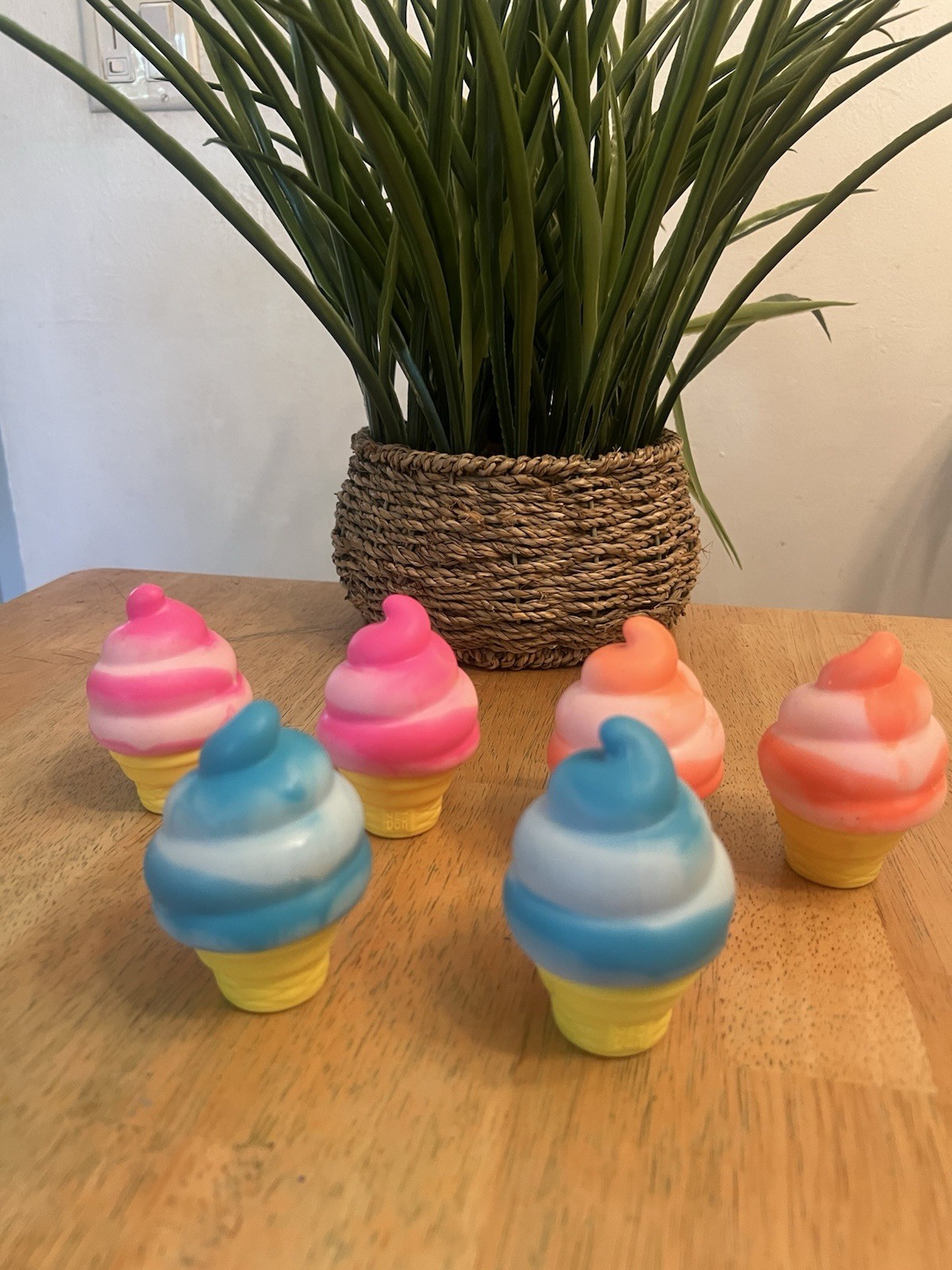 Needoh Nice Cream- Brand New, Taken Out Of Box But Never Used. Blue Pink Orange