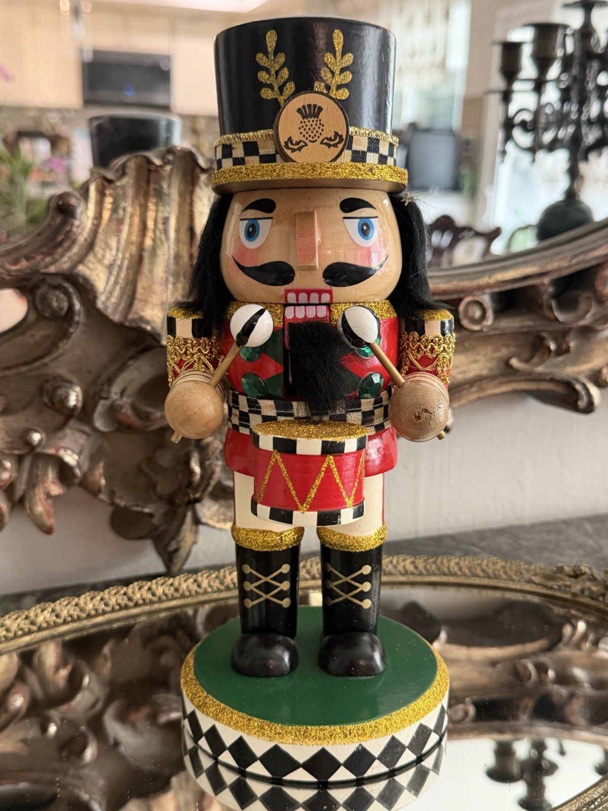MacKenzie-Childs Christmas Toyland Drummer Nutcracker MacKenzie-Childs Christmas Toyland Drummer Nutcracker