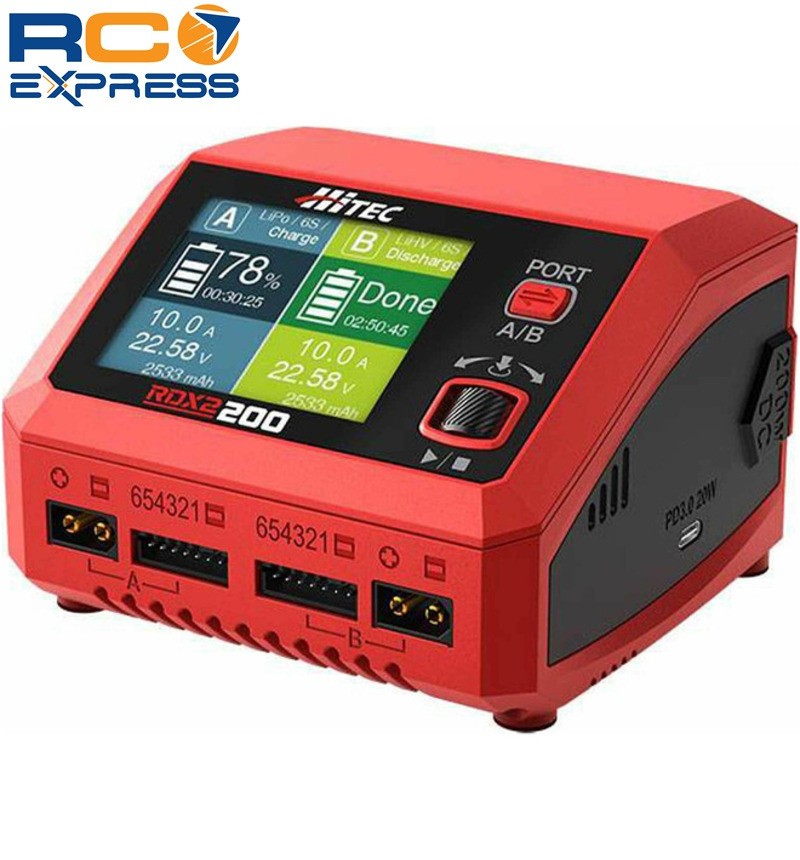 Hitec/RCD RDX2 200 AC/DC Multi-Function Smart Charger HRC44370