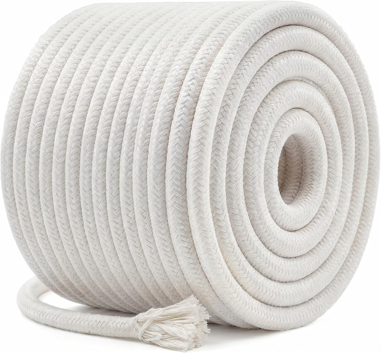 3/8 Inch 200Feet White Braided Cotton Rope, Natural Cotton Clothesline Rope for 3/8 Inch 200Feet White Braided Cotton Rope, Natural Cotton Clothesline Rope for