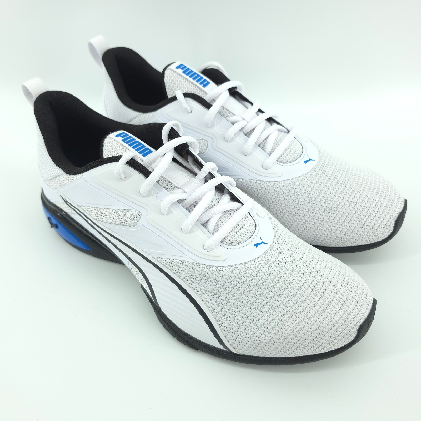 Puma Mens Neutron Running Shoes Mesh White Royal Blue Size 12 NWOB