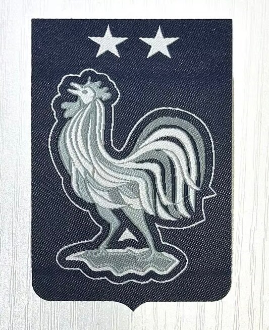 FRANCE FFF (FRANCE FOOTBALL FEDERATION) ULTRA SLIM IRON-ON SOCCER PATCH...