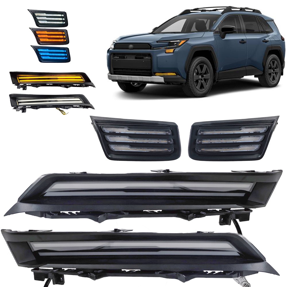 For 26-27 Toyota RAV4 Woodland Edition Upper Lower Bumper LED DRL Lights Kit For 26-27 Toyota RAV4 Woodland Edition Upper Lower Bumper LED DRL Lights Kit