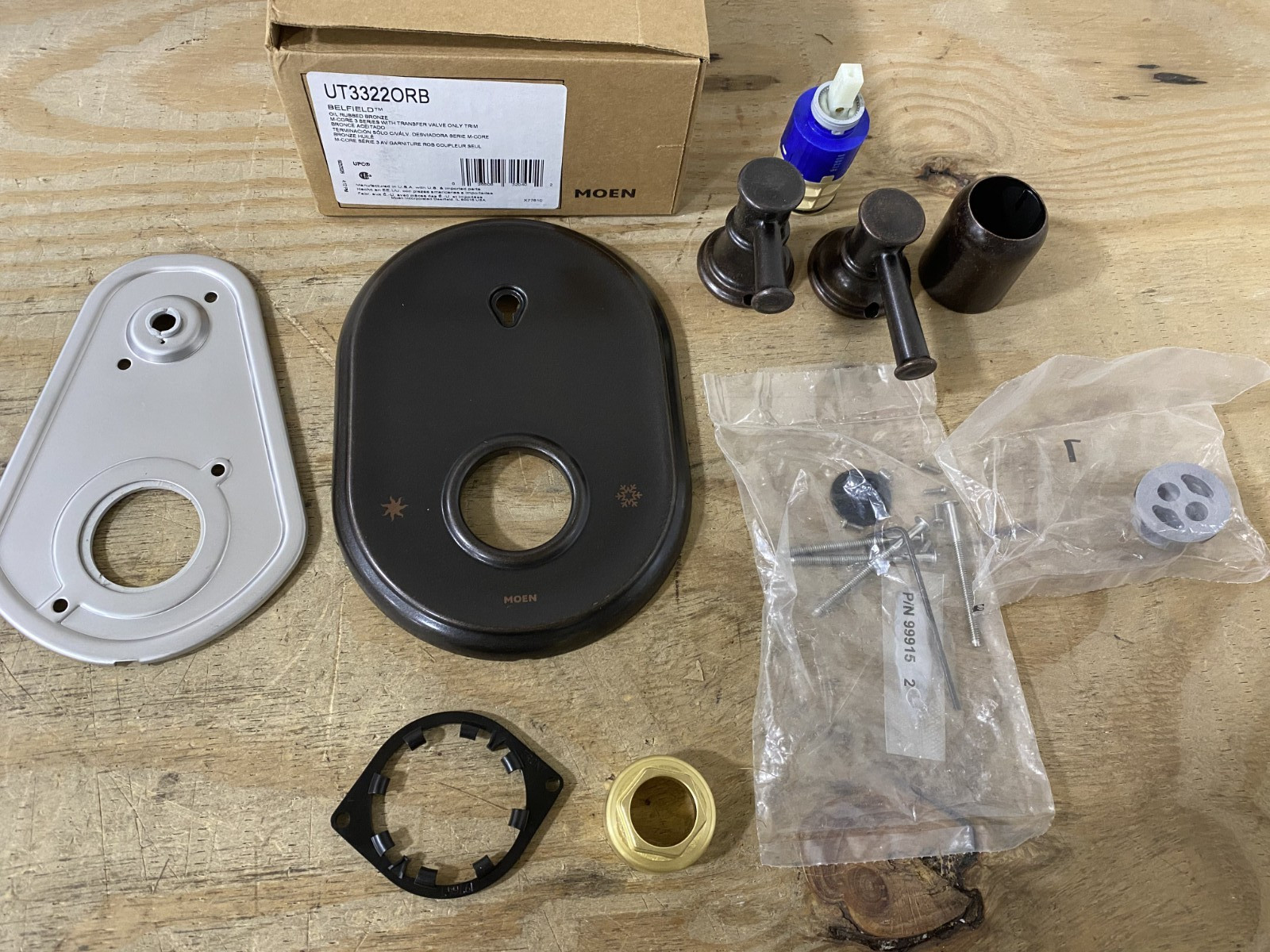 Moen UT3322ORB Belfield 2 Function Pressure Balanced Valve Trim Only *READ* Moen UT3322ORB Belfield 2 Function Pressure Balanced Valve Trim Only *READ*