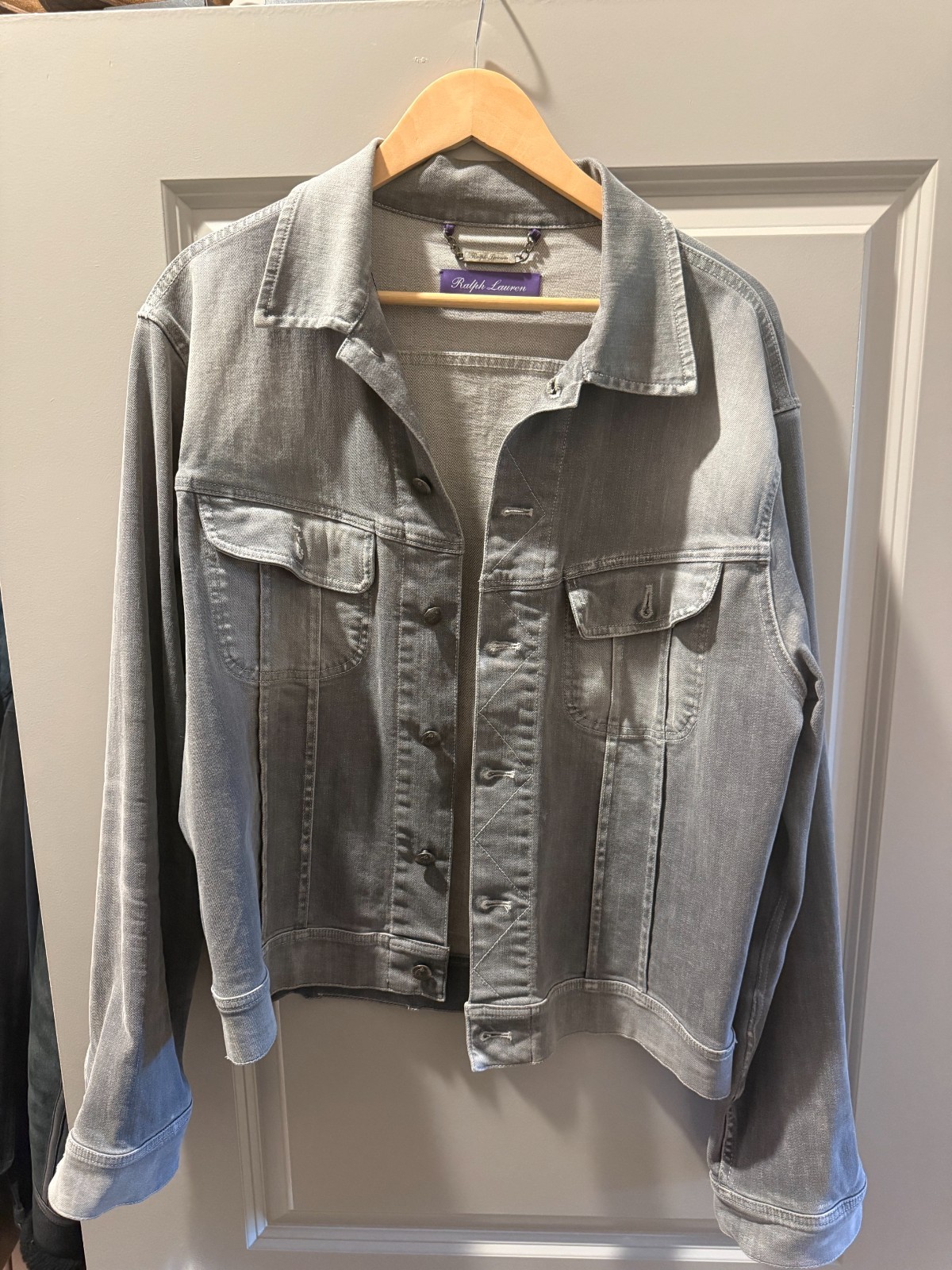 POLO RALPH PURPLE LABEL LAUREN NEW JEAN JACKET STONE L POLO RALPH PURPLE LABEL LAUREN NEW JEAN JACKET STONE L