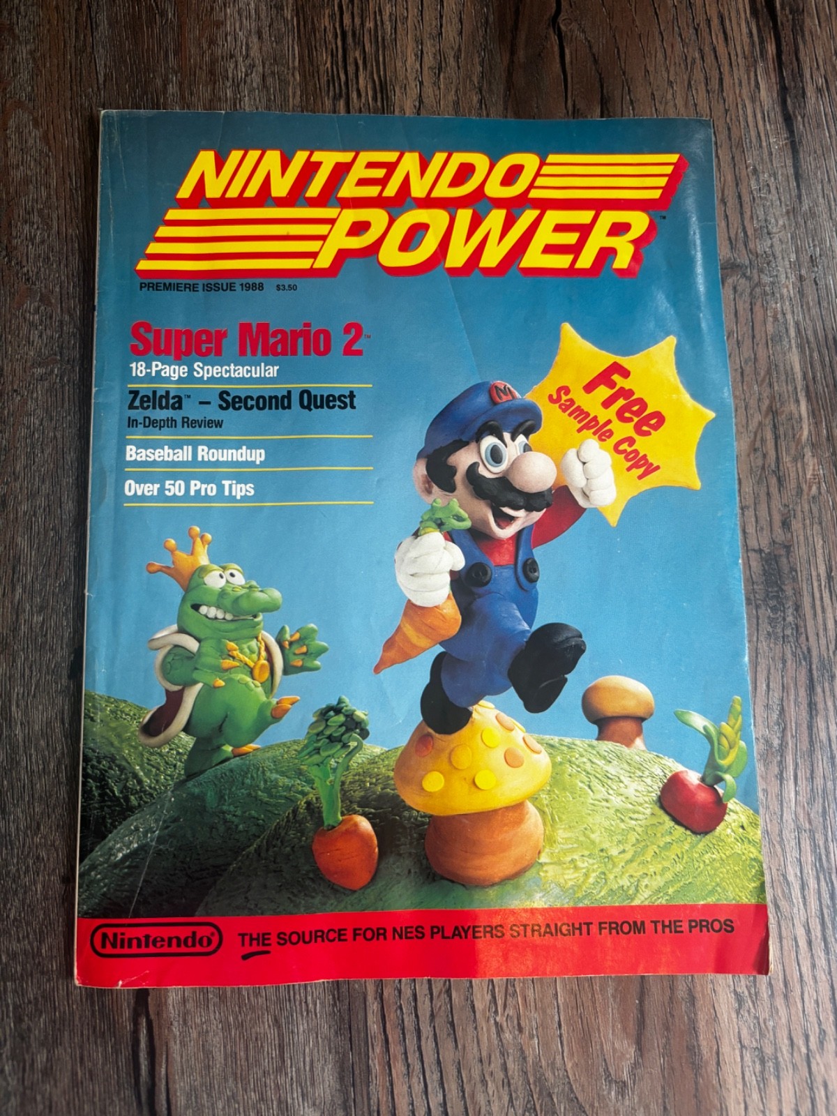 Nintendo Power Super Mario 2 Zelda 2nd Quest Premier Issue 1988. 2/3 poster Nintendo Power Super Mario 2 Zelda 2nd Quest Premier Issue 1988. 2/3 poster