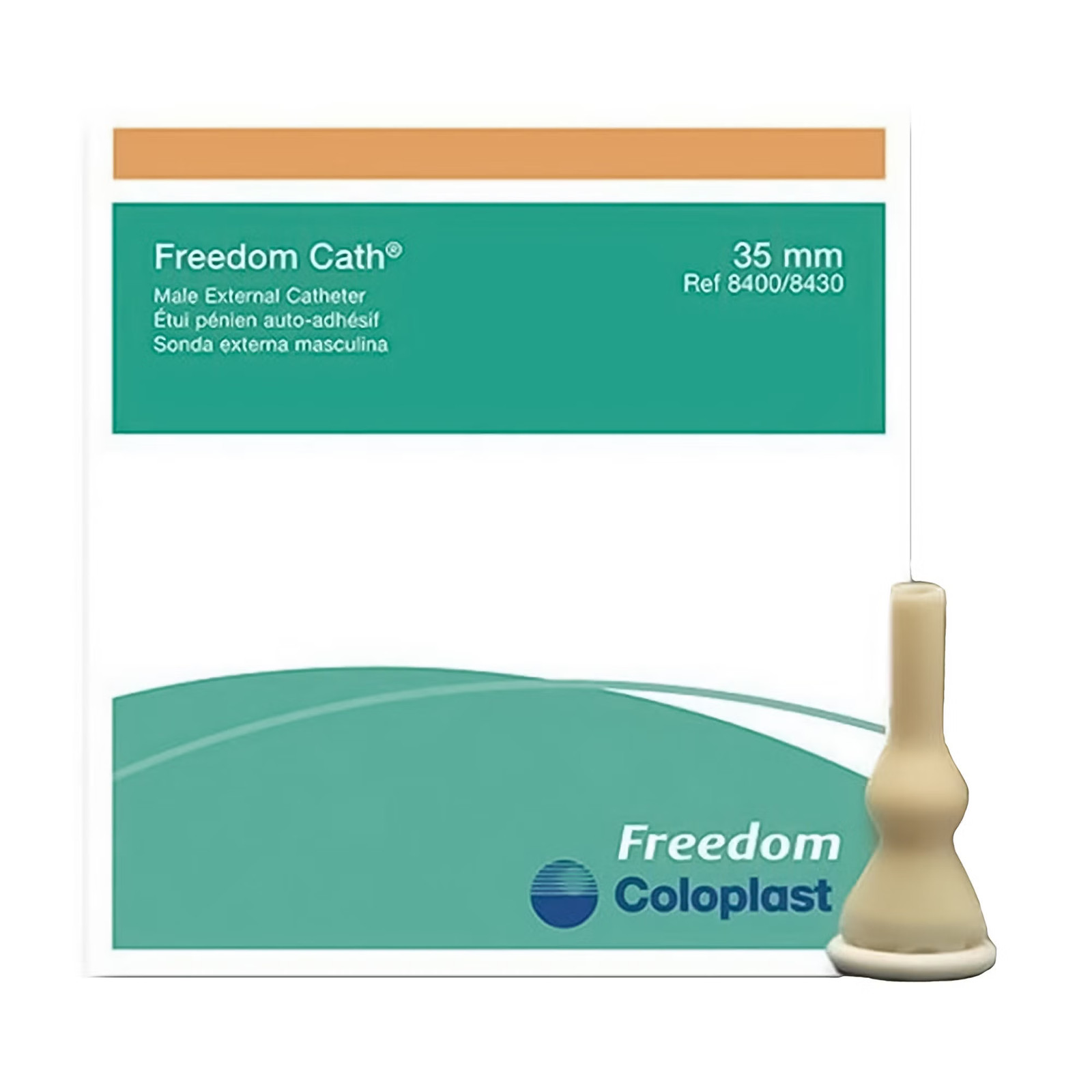 Male External Cathe, Freedom Cath® Self-Adhesive Seal Latex Large 100/BX Male External Cathe, Freedom Cath® Self-Adhesive Seal Latex Large 100/BX