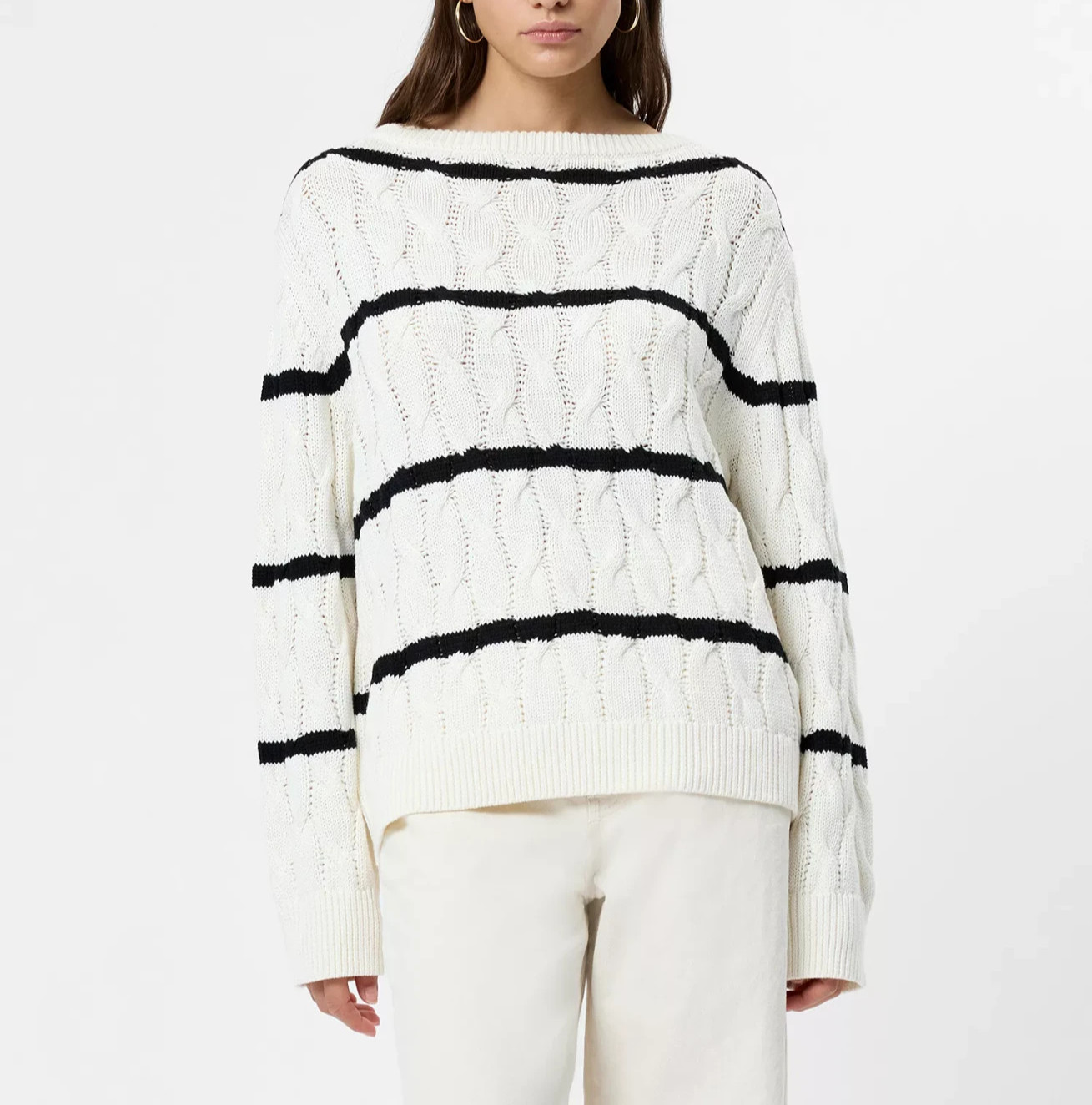 French Connection Mozart Long-Sleeve Sweater MSRP $138