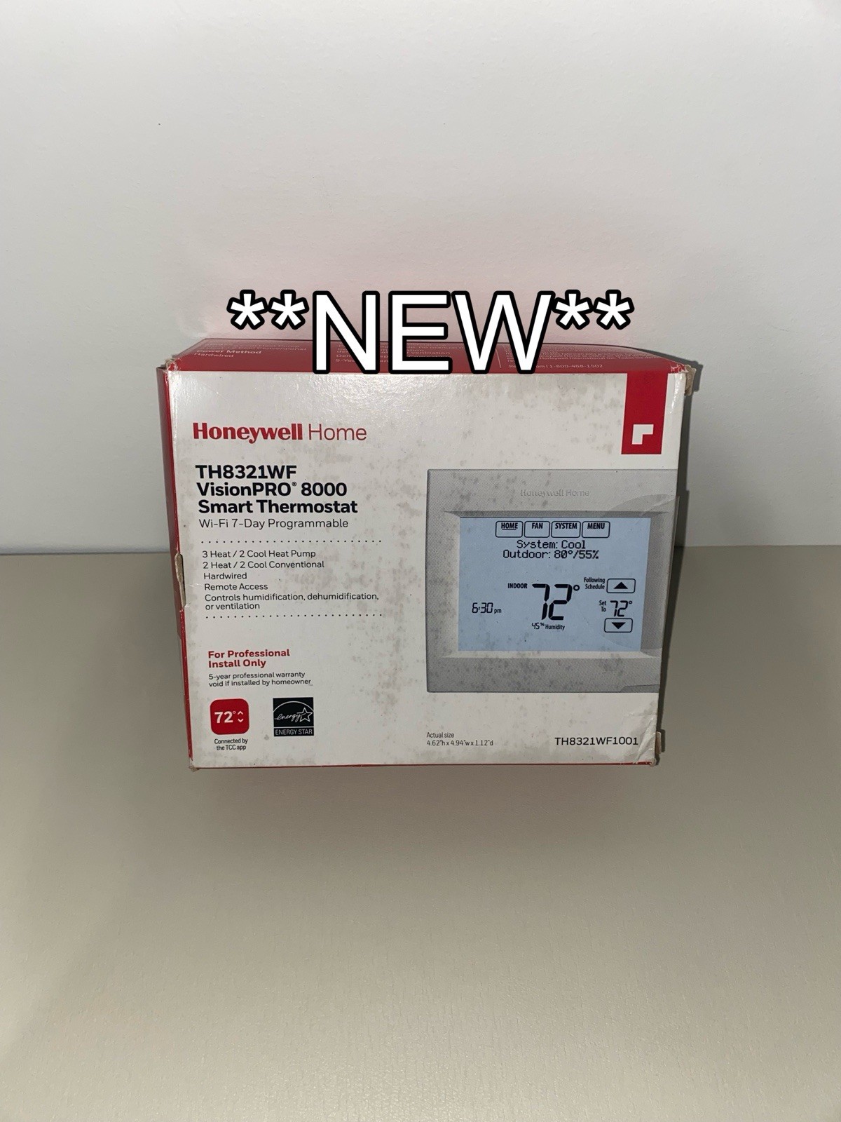 *NEW* Honeywell VisionPRO Wi-Fi Digital Programmable Thermostat (TH8321WF1001)