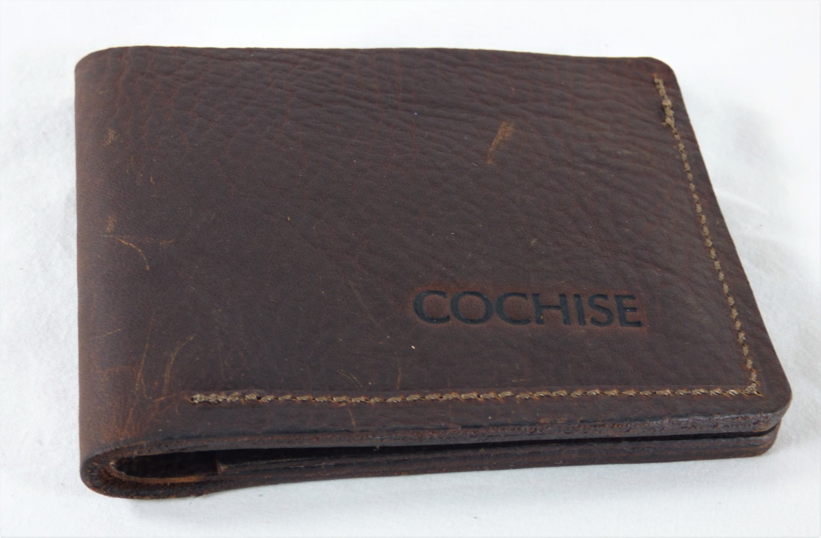 Handmade distressed leather bifold wallet - COCHISE brand Handmade distressed leather bifold wallet - COCHISE brand