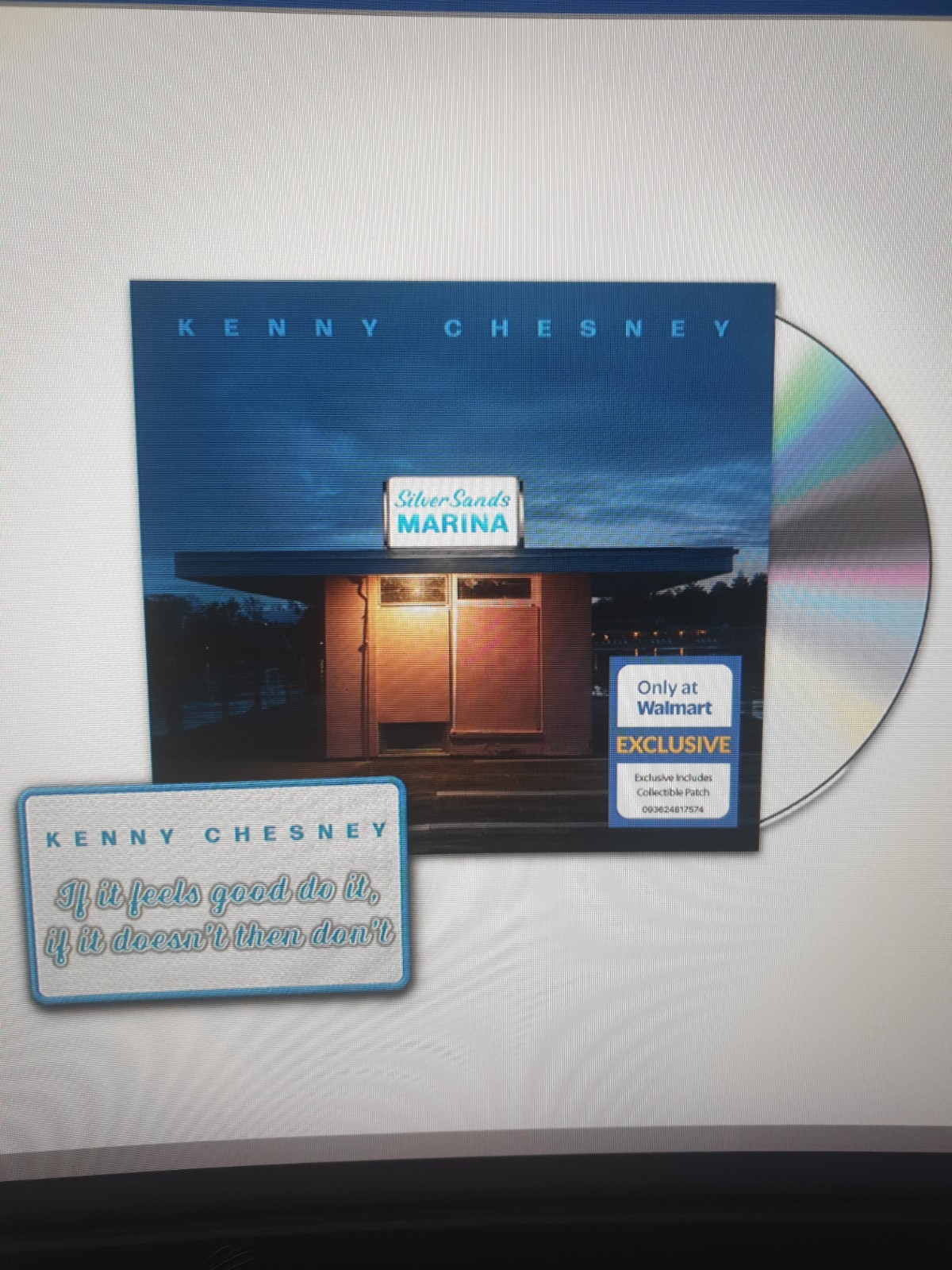 Kenny Chesney - Silver Sands Marina Limited Exclusive CD + Patch Kenny Chesney - Silver Sands Marina Limited Exclusive CD + Patch