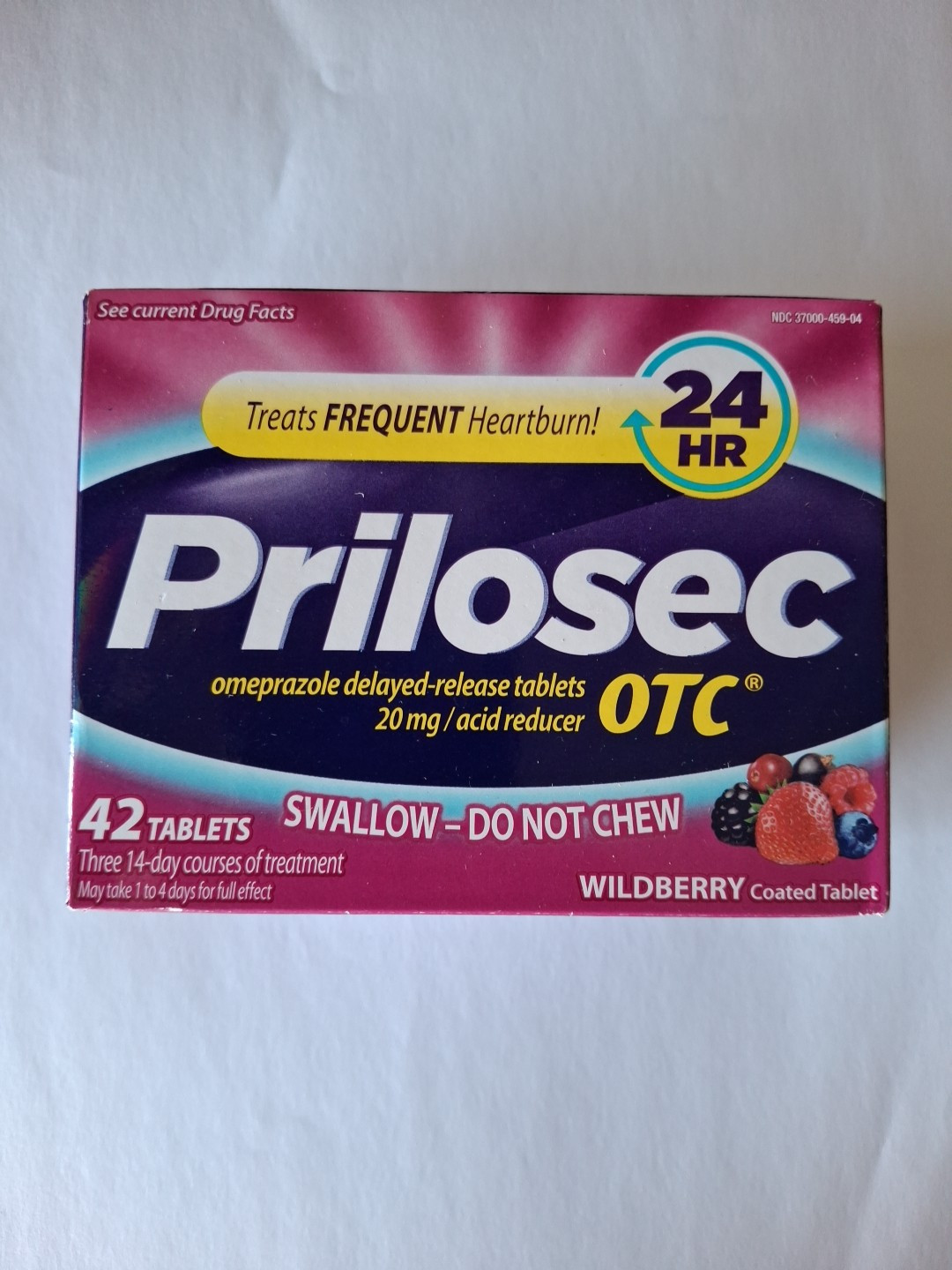 Prilosec Swallow-Do Not Chew Wildberry 42 Tablets Prilosec Swallow-Do Not Chew Wildberry 42 Tablets